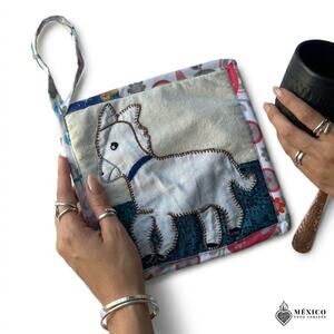 Hand made pot holder Mexico one of a kind